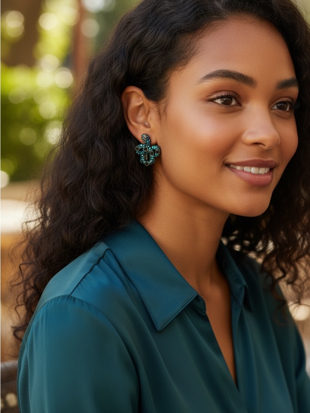 Heidi Daus Turtle Swarovski Crystals Clip Earrings
